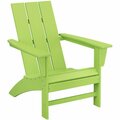Polywood AD420LI Lime Modern Adirondack Chair 633AD420LI
